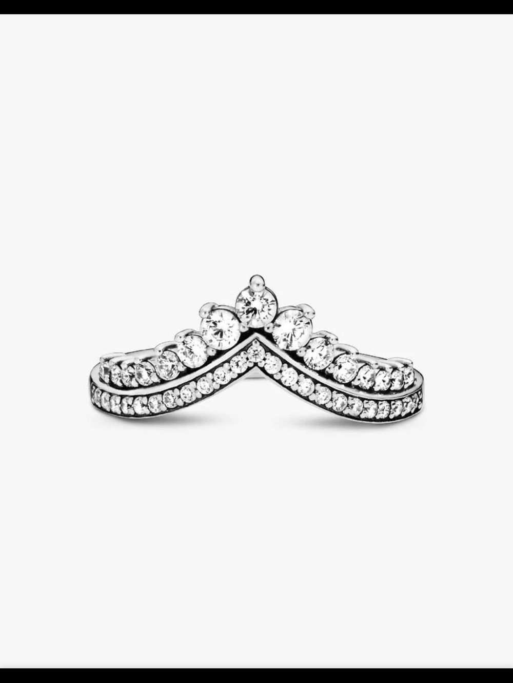 Pandora Princess Wishbone Ring 197736CZSterling silver